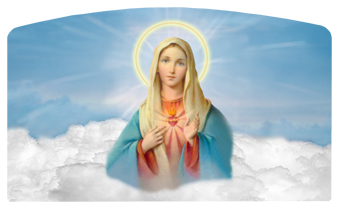 DACRO-108-BL Immaculate Heart Clouds Blue